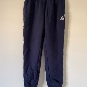 reebok navy blue sweatpants